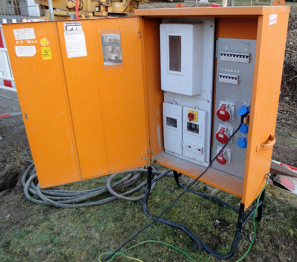 Baustromkasten bei AGM-Elektrotechnik in Mühlhausen, Mittelfr (Mühlhausen)